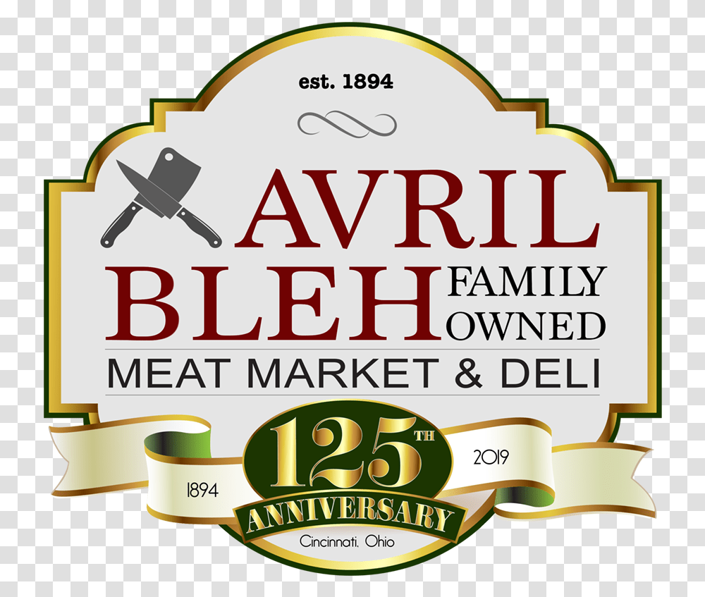 Avril Bleh Meats Avril Bleh Meats Cincinnati, Label, Beverage, Alcohol Transparent Png