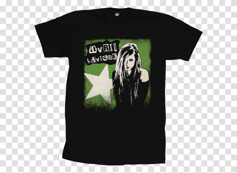 Avril Lavigne Black Star Tour T Shirt, Apparel, T-Shirt, Person Transparent Png