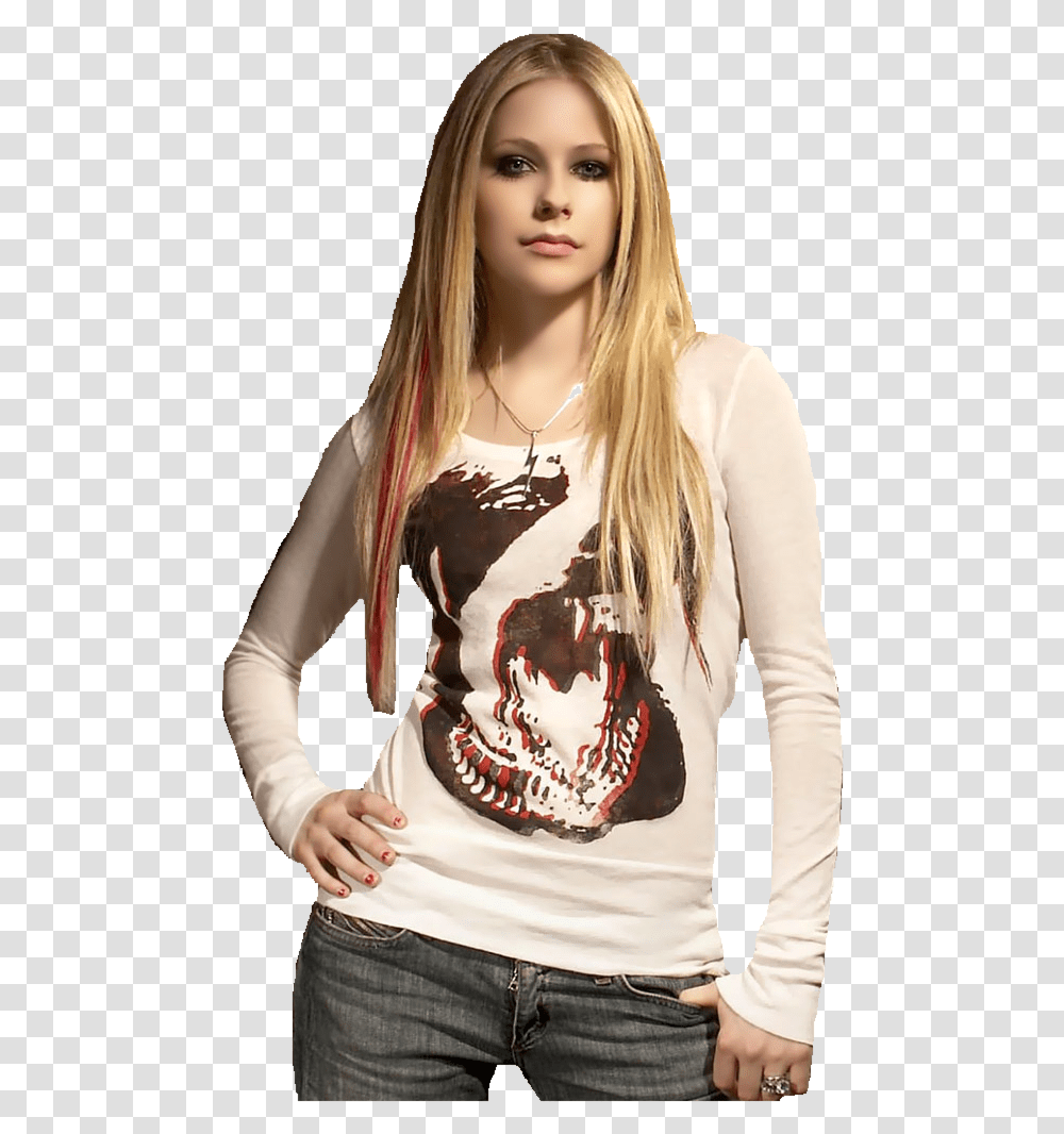 Avril Lavigne Jeans, Sleeve, Person, Female Transparent Png