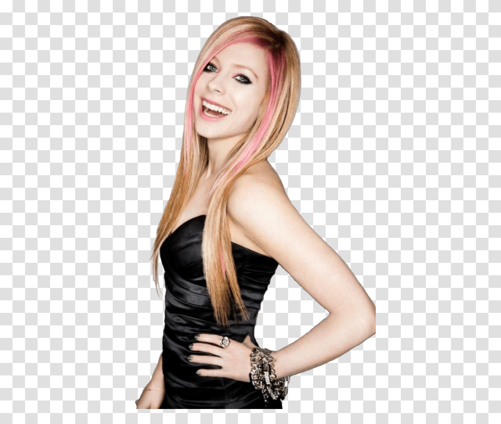 Avril Lavigne Photo For Designing Work Avril Lavigne Pink Streaks, Person, Evening Dress, Robe, Gown Transparent Png