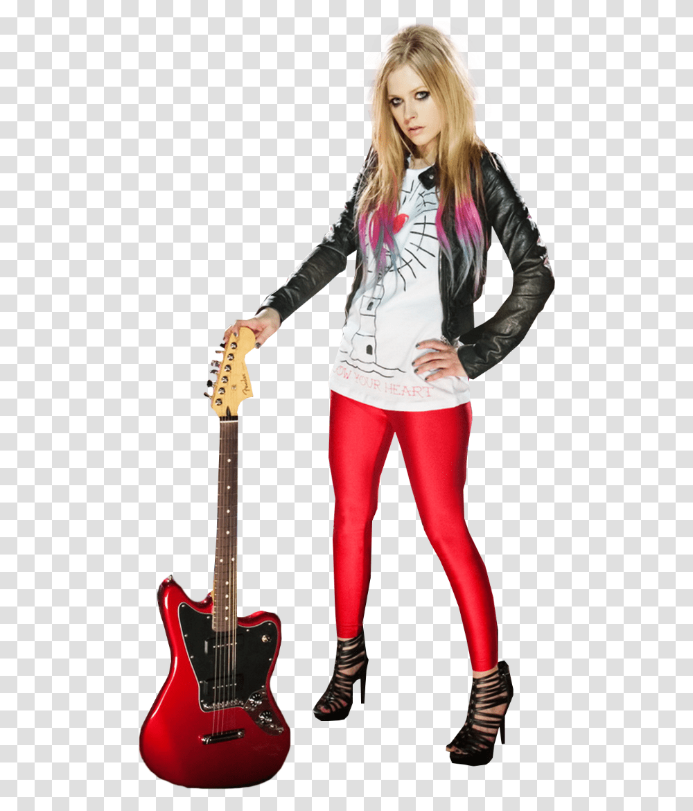 Avril Lavigne With Guitar Mag, Leisure Activities, Musical Instrument, Person, Human Transparent Png