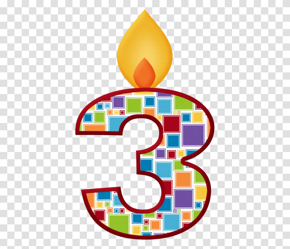 Aw Circus Candle Celebrations Birthday, Alphabet, Number Transparent Png