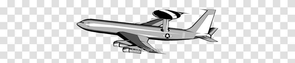 Awacs Jet Royalty Free Vector Clip Art Illustration, Vehicle, Transportation, Hydrofoil, Boat Transparent Png