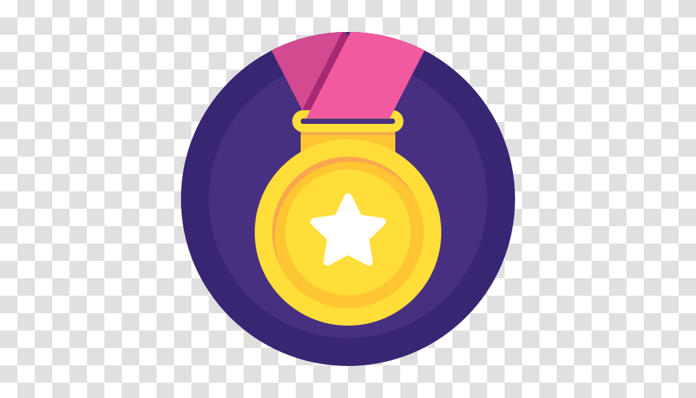 Award Badge Medal Prize Sport Win Winner Icon, Star Symbol, Logo, Trademark Transparent Png