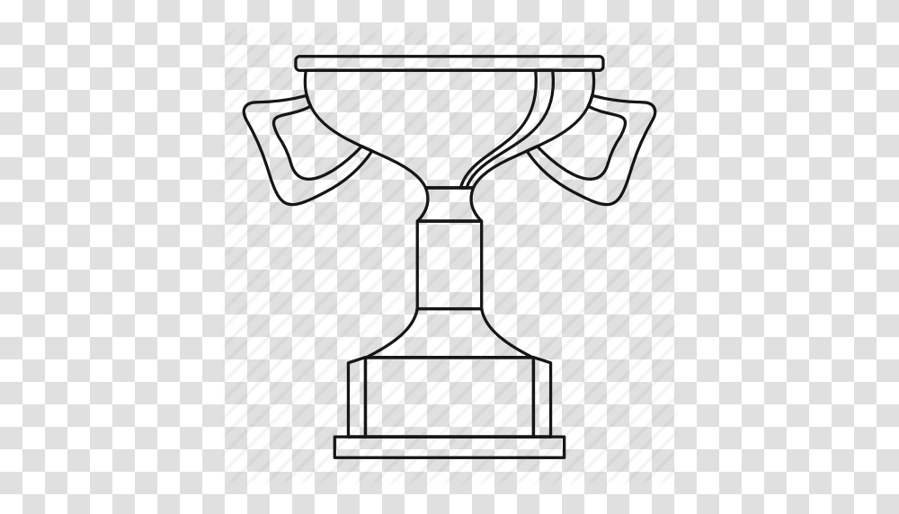 Award Cup Gold Line Outline Success Victory Icon, Lighting, Photography, Hourglass Transparent Png