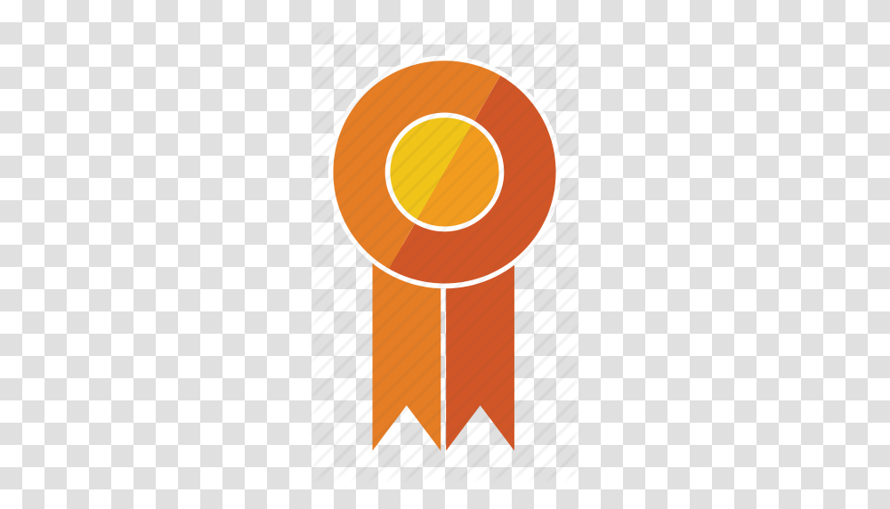 Award Medal Orange Prize Ribbon Rosette Sixth Icon, Gold, Sweets, Food, Confectionery Transparent Png