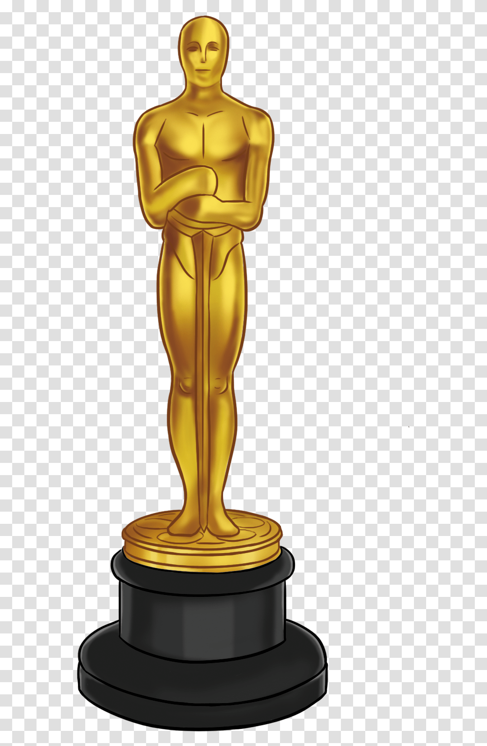 Award Oscar Standing, Gold, Handle, Bronze, Lamp Transparent Png