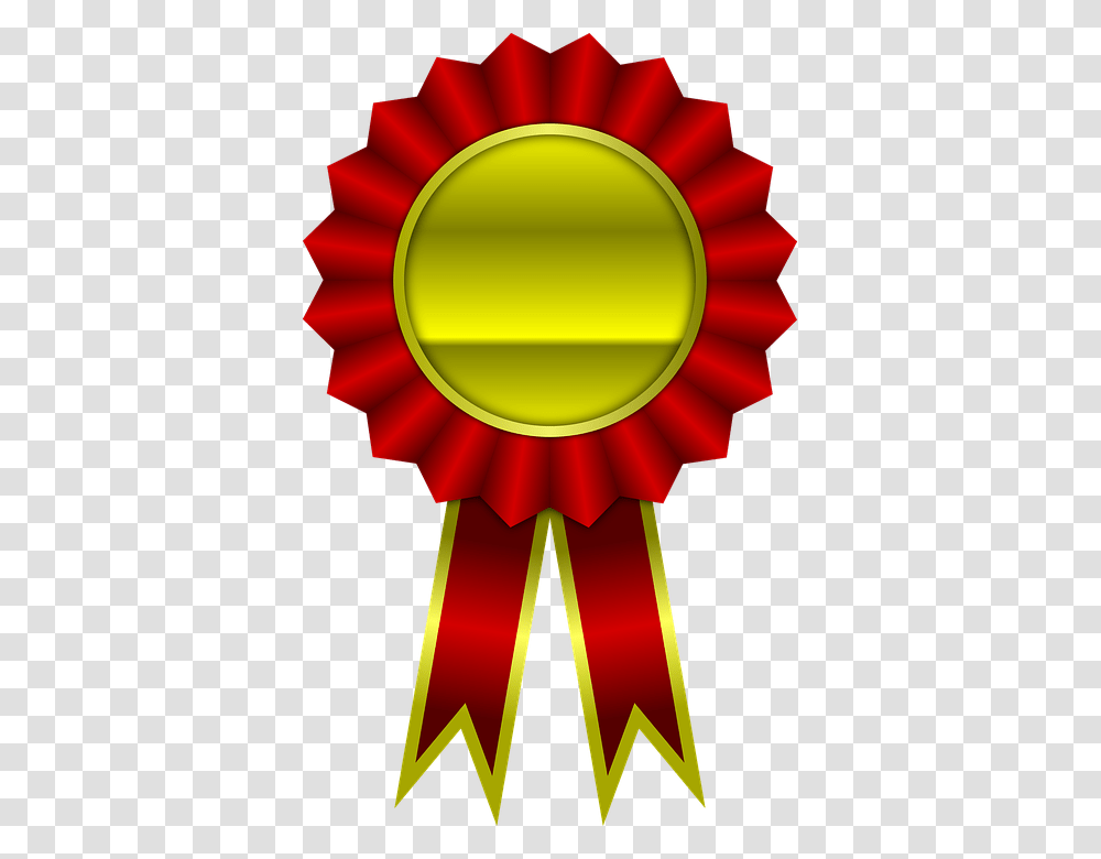 Award Red Ribbon Winner Achievement Prize Achievement Clipart, Logo, Trademark, Badge Transparent Png