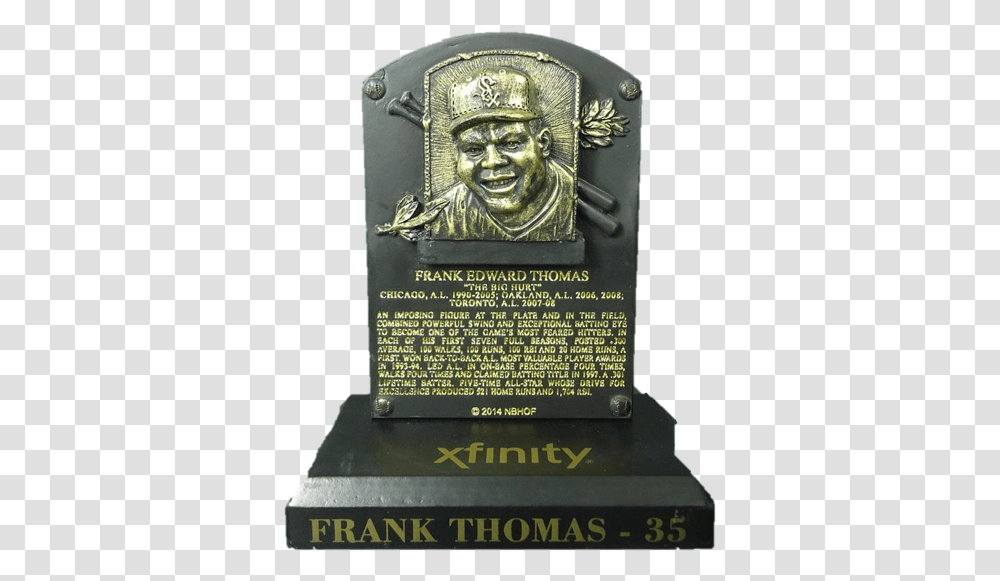 Awards And Figurines Promotional National Baseball Hall Of Fame And Museum, Person, Human, Plaque, Trophy Transparent Png