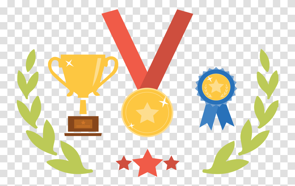 Awards Nebraska Interactive Trophy Icon, Gold, Gold Medal Transparent Png