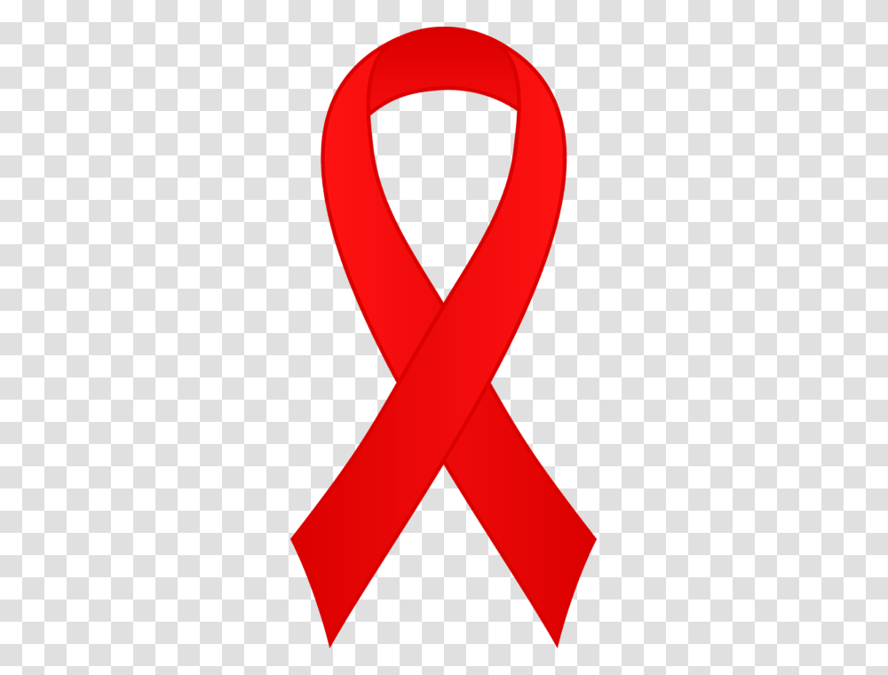 Awareness Ribbon Red Clip Art, Logo, Trademark, Neck Transparent Png