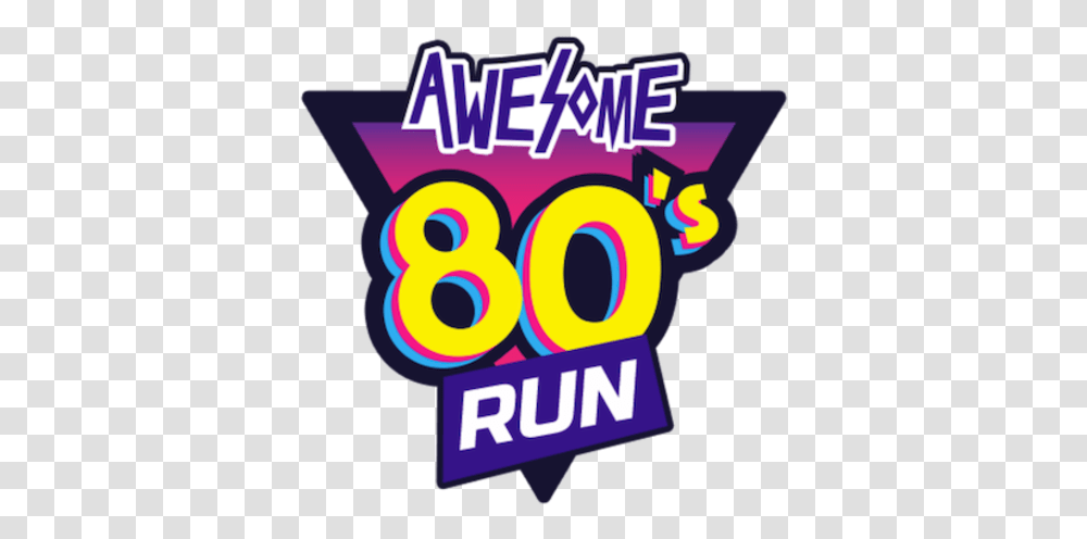 Awesome 80 S Run Graphic Design, Number, Purple Transparent Png