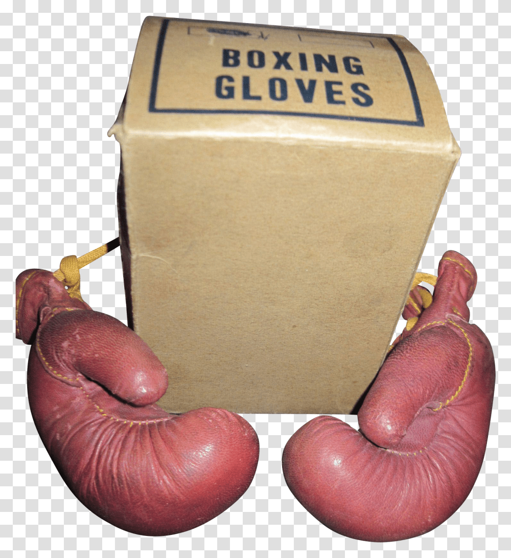 Awesome Boxing Gloves Wbox For Doll Or Child Free Cervelat, Person, Human, Finger, Cardboard Transparent Png