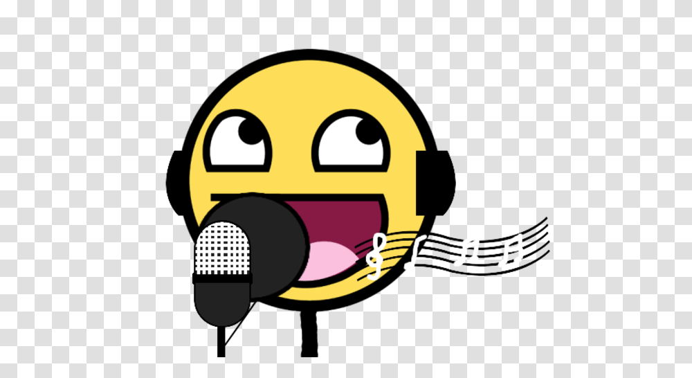 Awesome Face Is Singing Awesome Face Epic Smiley Know Your Meme, Label Transparent Png