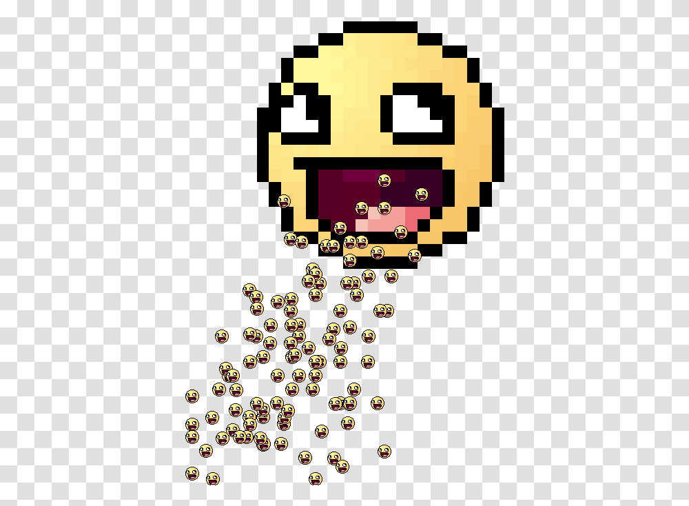 Awesome Face, Pac Man, Super Mario Transparent Png