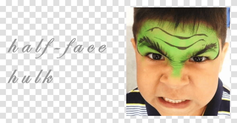 Awesome Face Pintura De Rosto Hulk, Person, Human, Smile, Portrait Transparent Png