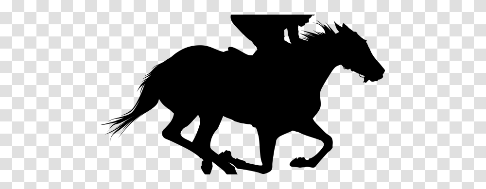 Awesome Inspiration Ideas Race Horse Silhouette Coloring, Gray, World Of Warcraft Transparent Png