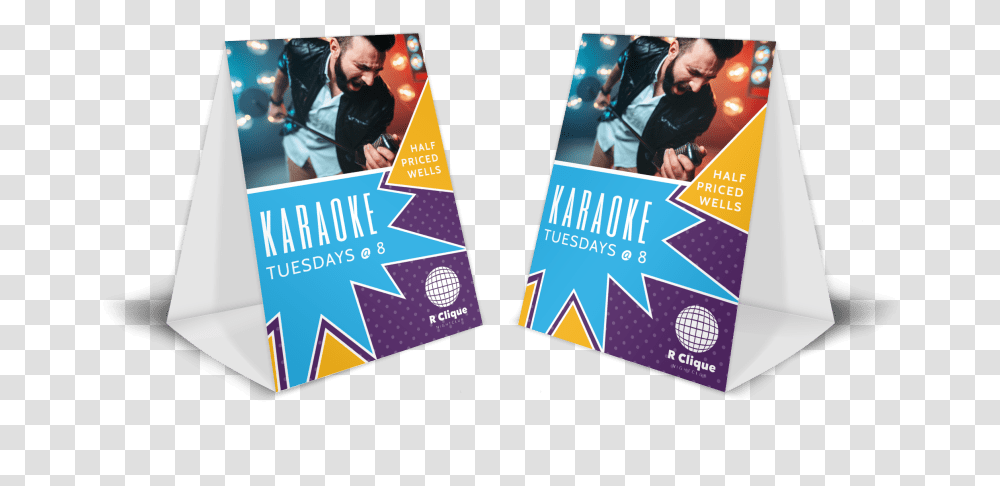 Awesome Karaoke Night Table Tent Template Preview Table Tents, Flyer, Poster, Paper, Advertisement Transparent Png