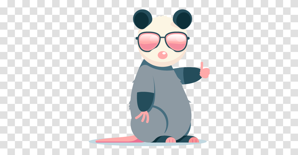 Awesome Possum By Everystudio Illustration, Person, Kneeling, Animal, Outdoors Transparent Png