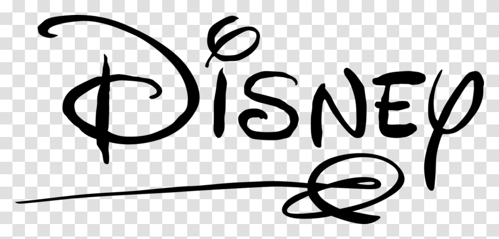 Awesome Walt Disney Logo Old, Alphabet, Handwriting, Number Transparent Png
