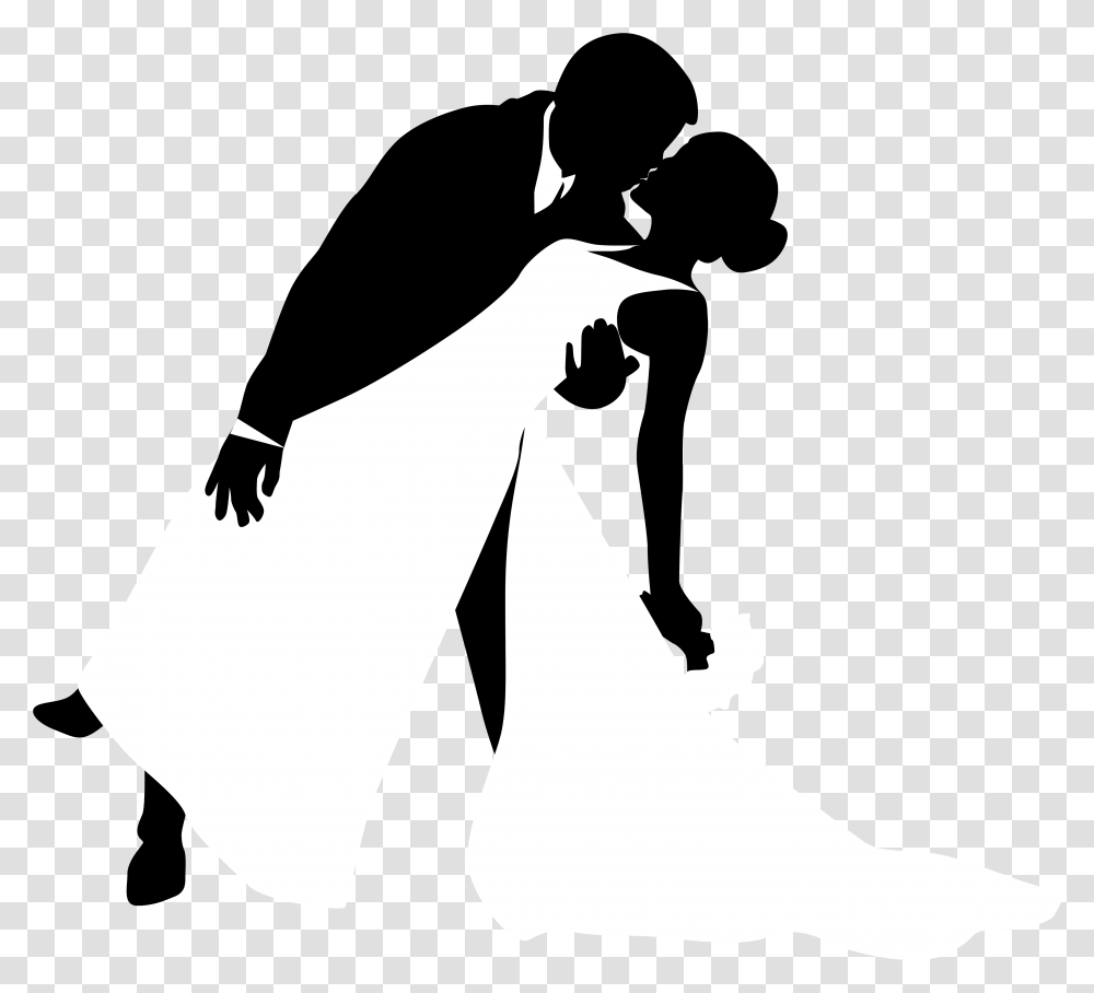 Awesome Wedding Silhouette Clip Art Pictures, Person, Performer, Bag Transparent Png