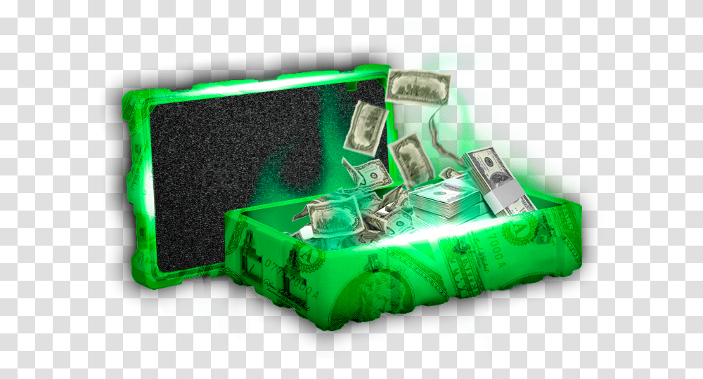 Awp Lightning Strike Cash, Money, Crystal, Furniture, Dollar Transparent Png