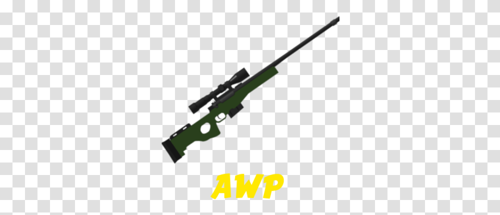 Awp Solid, Gun, Weapon, Weaponry, Rifle Transparent Png