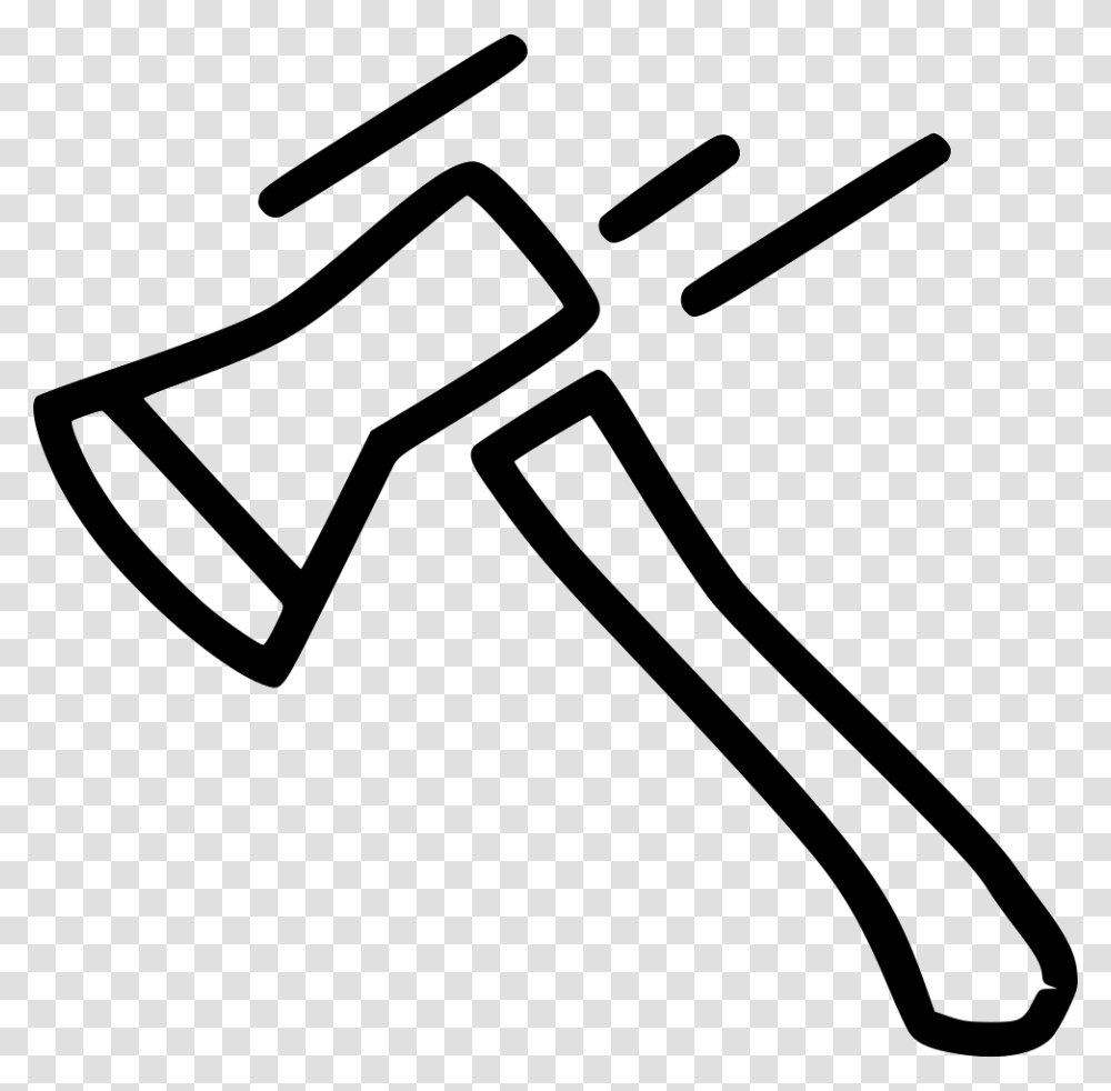 Axe Hatchet Tree Forest Wood, Tool, Hammer, Stencil Transparent Png