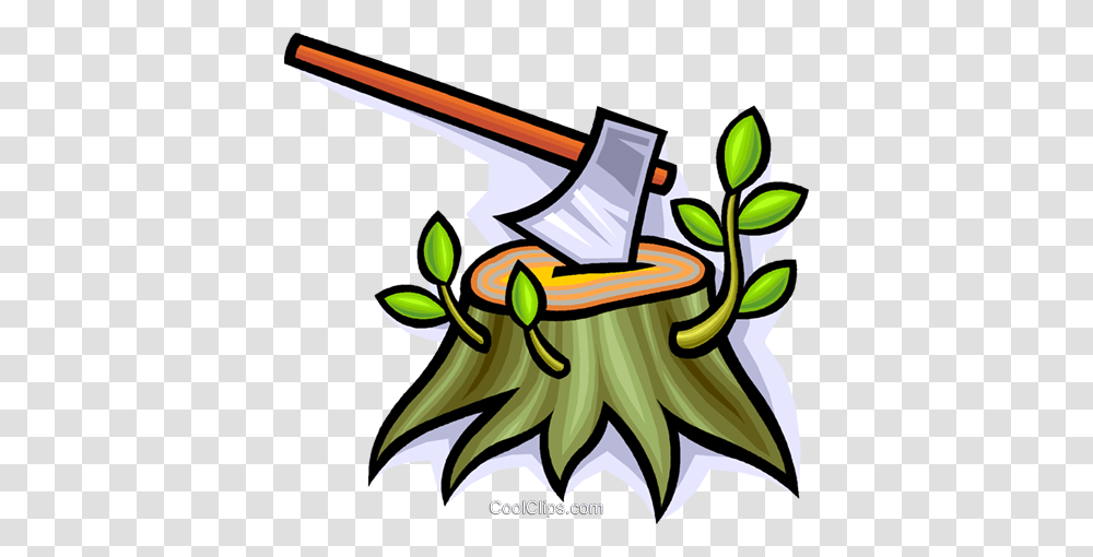 Axe With A Tree Stump Royalty Free Vector Clip Art Illustration, Tool, Dragon Transparent Png