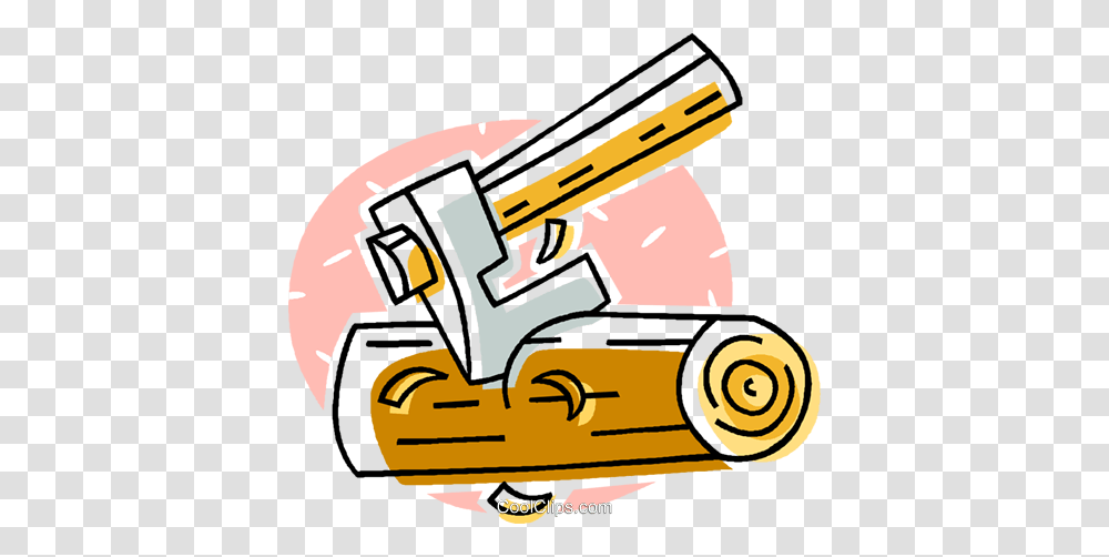 Axe With Firewood Royalty Free Vector Clip Art Illustration, Tool, Lawn Mower Transparent Png