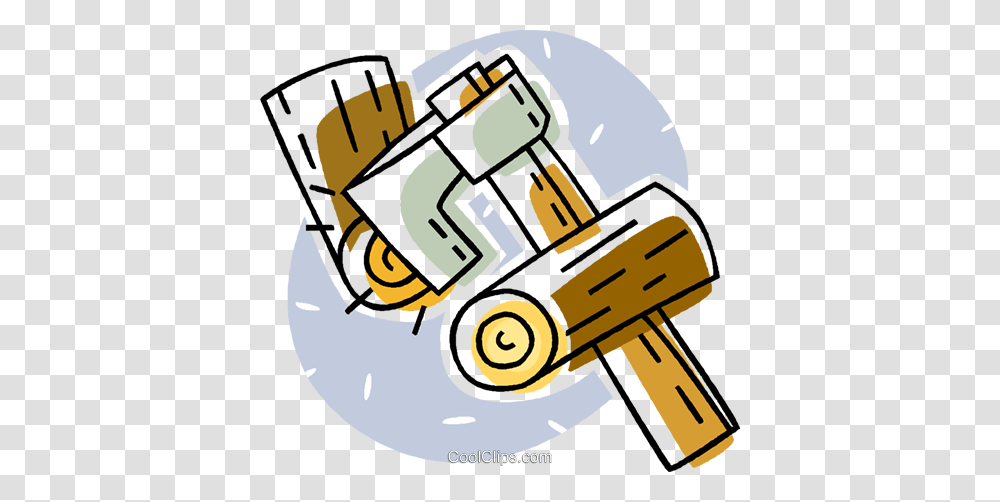 Axe With Firewood Royalty Free Vector Clip Art Illustration, Tool, Vehicle, Transportation Transparent Png