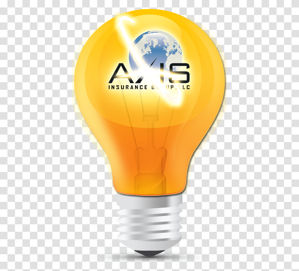 Axis Glossy Orange Light Bulb Light Bulb Icon, Lightbulb, Balloon Transparent Png
