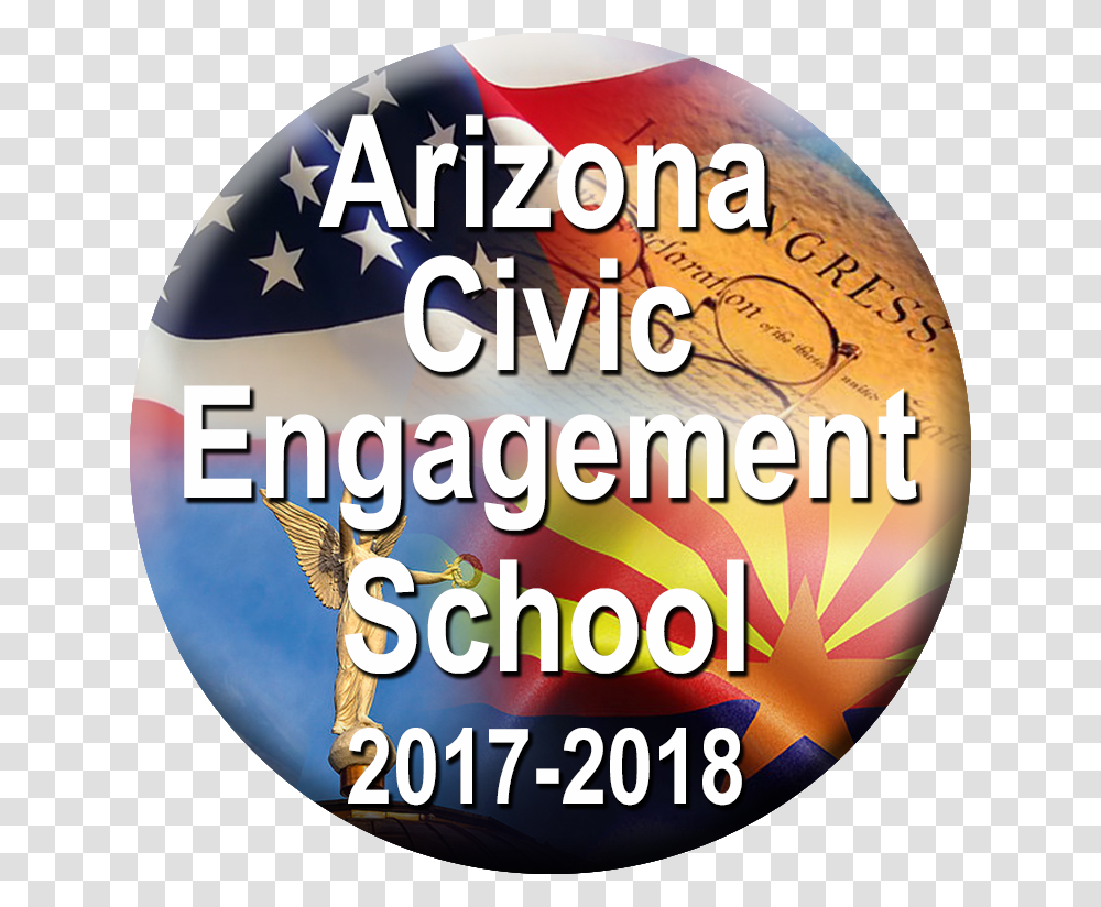 Az Civic Engagement Button 17 18 American Flag, Poster, Advertisement, Flyer Transparent Png