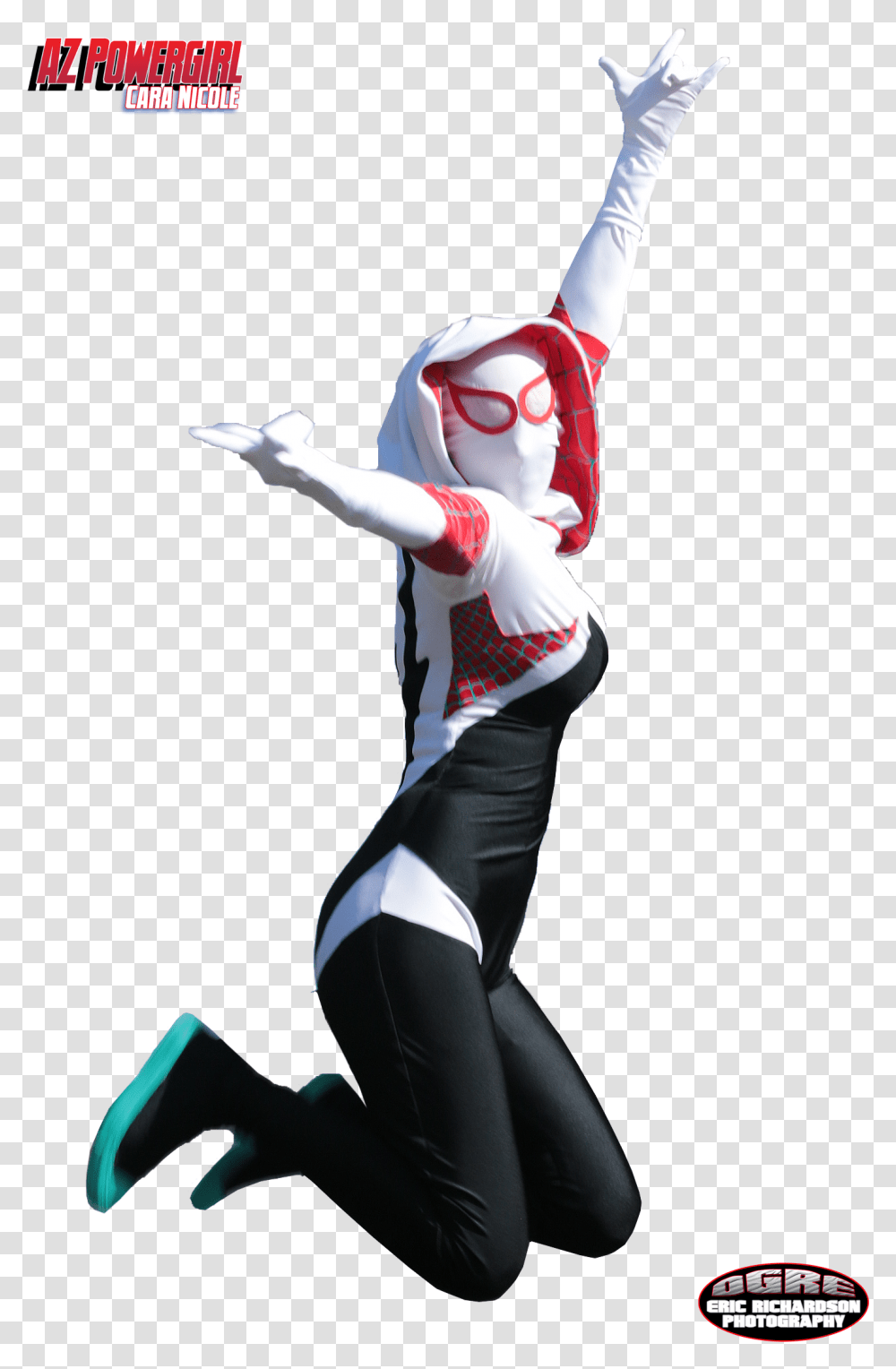 Az Powergirl Spider Gwen Swinging Spider Gwen Swinging, Dance Pose, Leisure Activities, Person Transparent Png