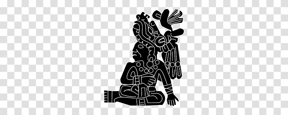 Aztec Person, Flyer, Stencil Transparent Png