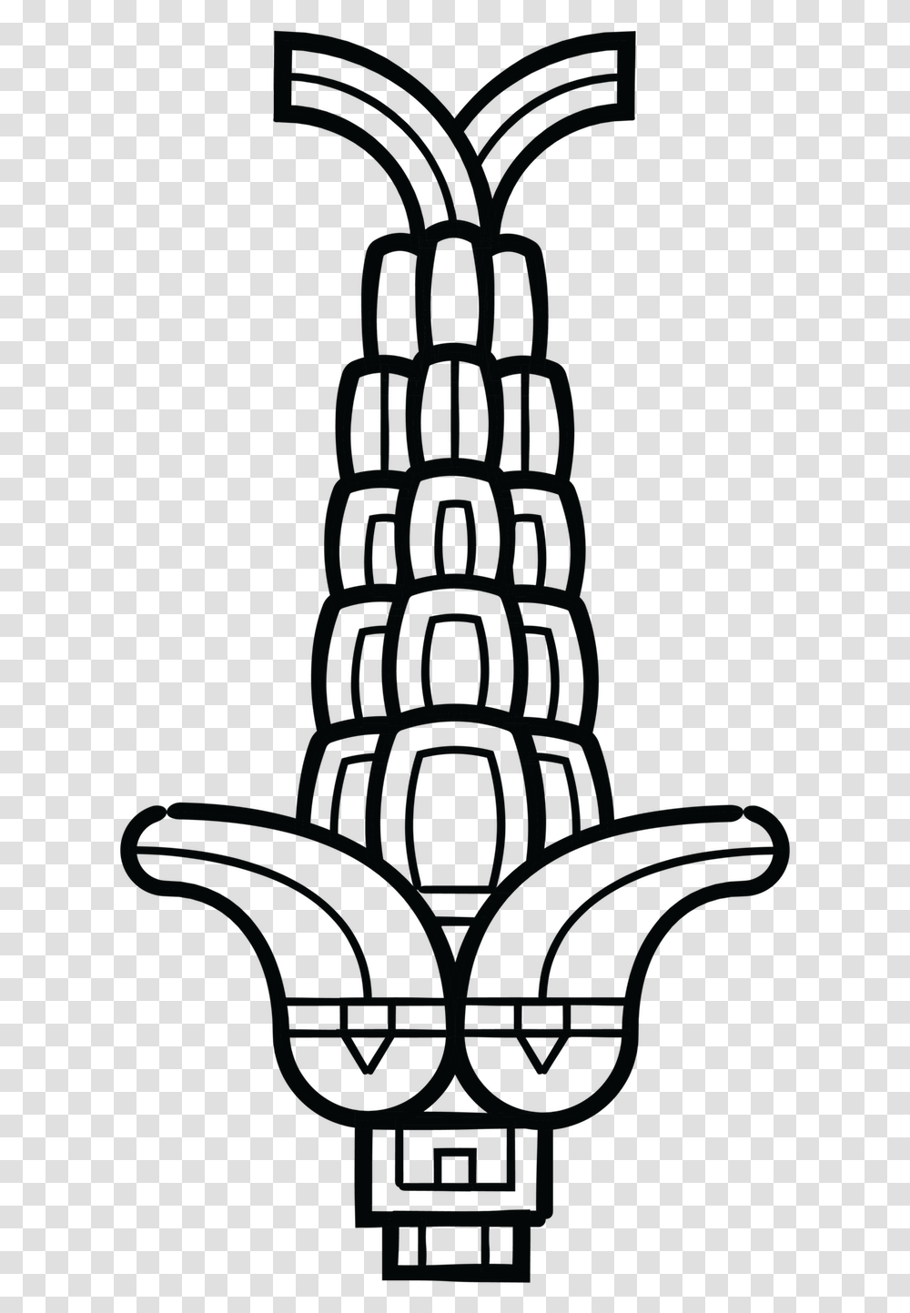 Aztec Corn Painting, Architecture, Building, Tower, Light Transparent Png