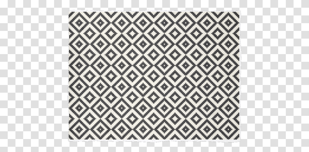Aztec Diamond Pattern Black Ivory Small Box Line Pattern, Rug Transparent Png