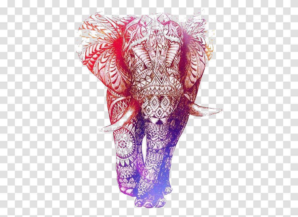 Aztec Elephant, Drawing, Doodle, Skin Transparent Png