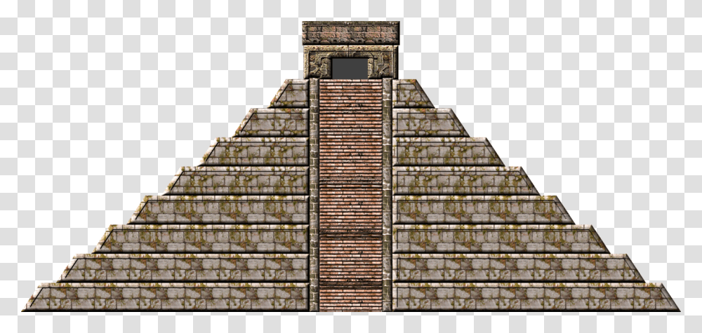 Aztec Pyramid, Brick, Building, Architecture, City Transparent Png