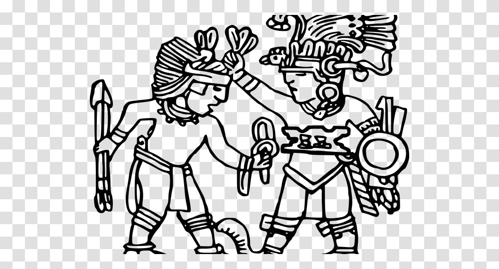 Aztec Warrior Clipart Black And White, Gray, World Of Warcraft Transparent Png