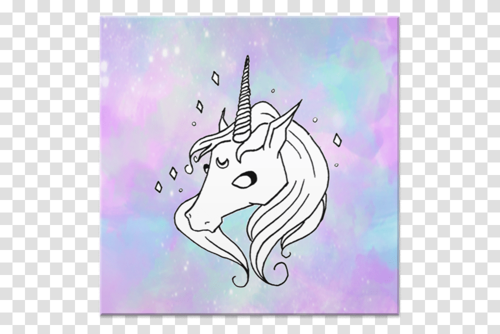 Azulejo Magik Unicorn De Amanda Nuitna Cartoon, Mammal, Animal, Doodle Transparent Png