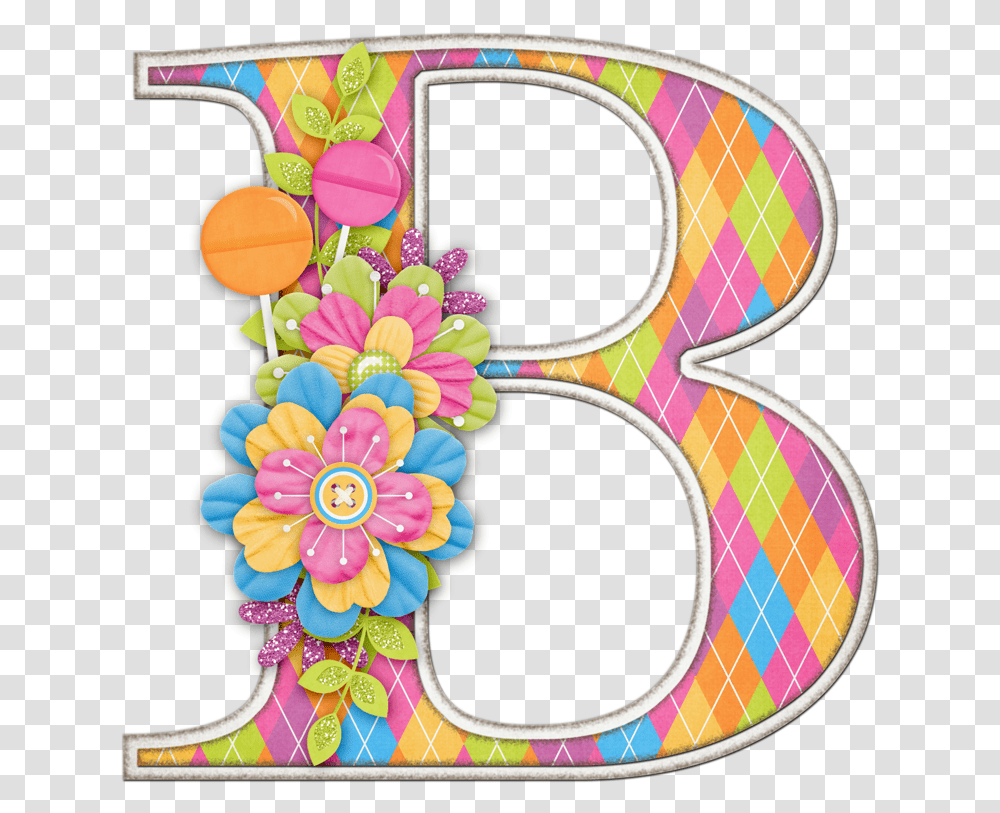 B Alphabet Letras Bonitas De Flores, Number Transparent Png