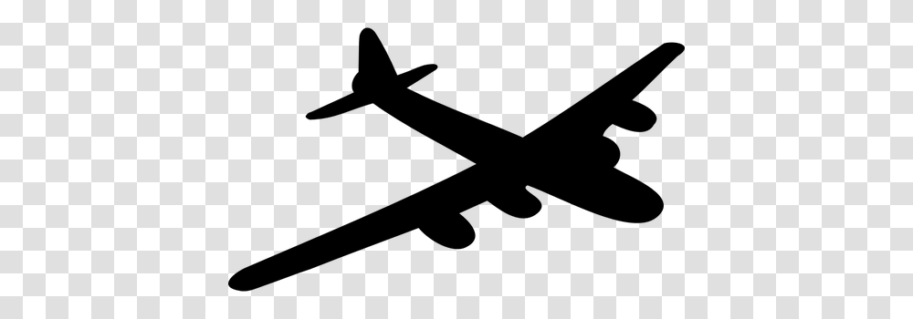 B Bomber Airplane Vector Image, Gray, World Of Warcraft Transparent Png