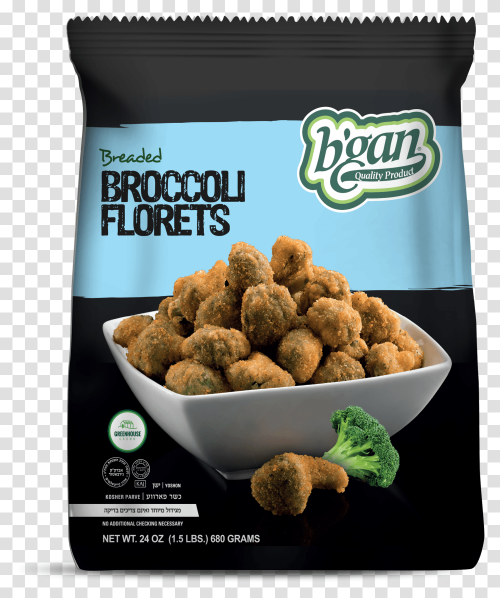 B Gan Breaded Broccoli Florets, Food, Plant, Fried Chicken, Meatball Transparent Png