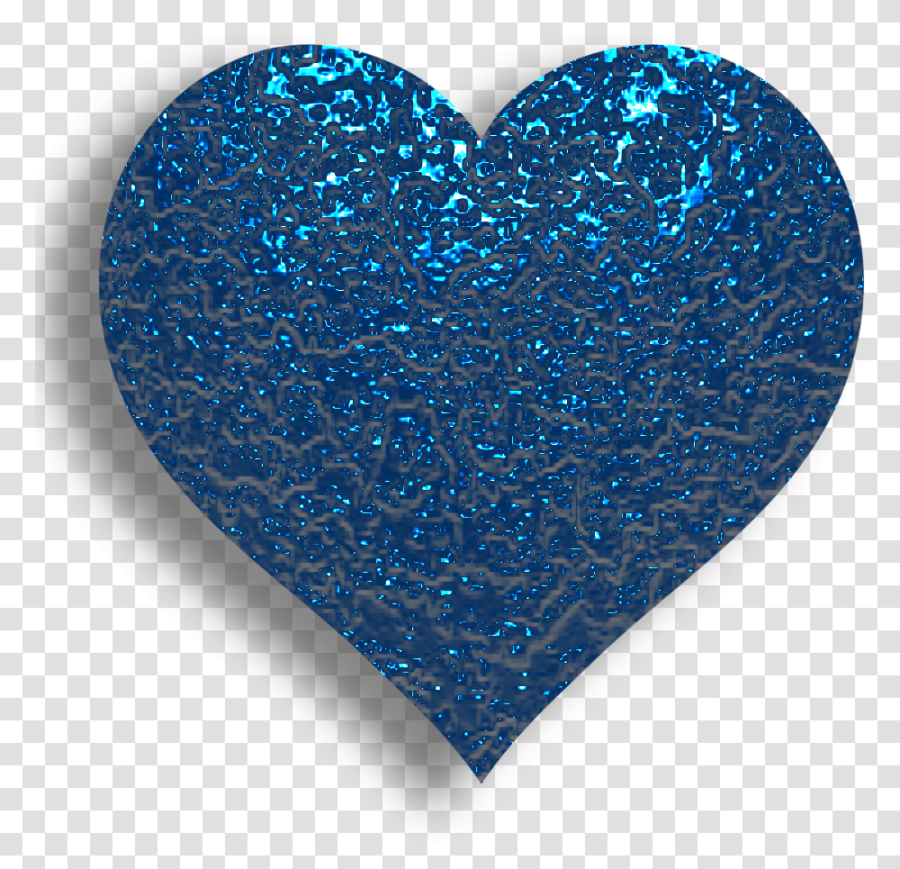 B I Love Heart With All My Heart Happy Blue Glitter Heart Transparent Png