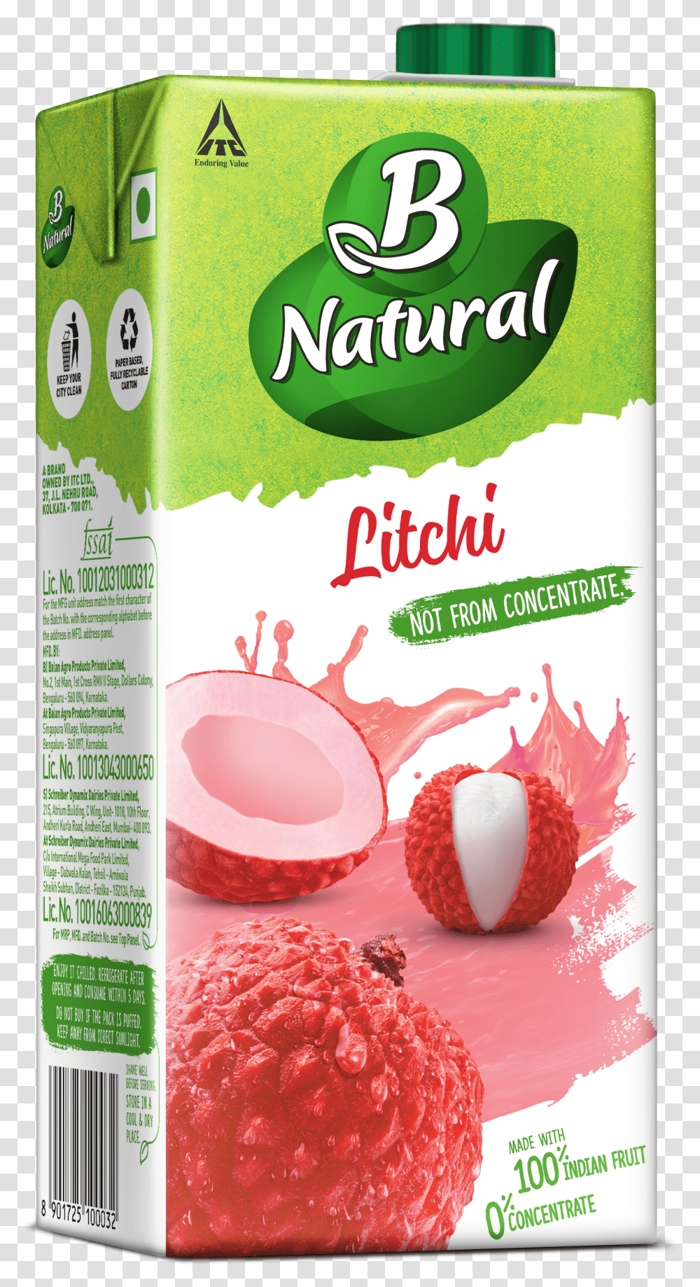 B Natural Litchi Drinks B Natural Mixed Fruit Transparent Png