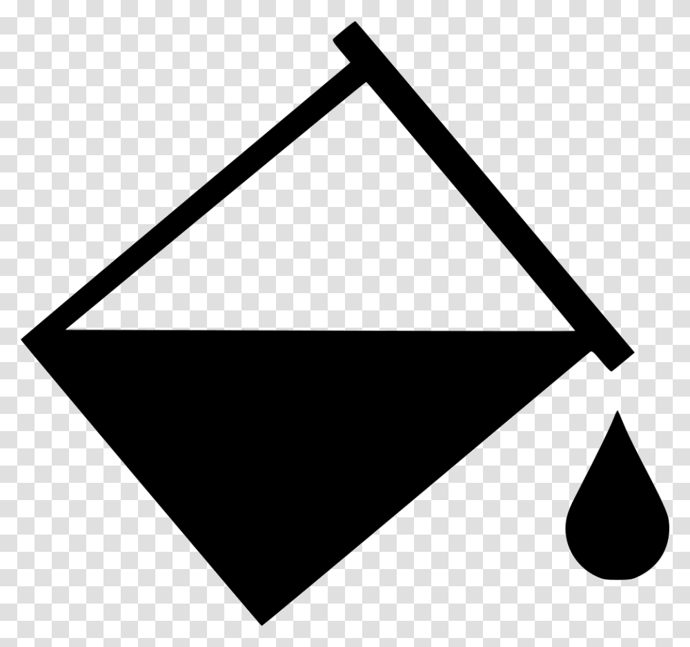 B Spill Drop Spill Icon, Triangle Transparent Png