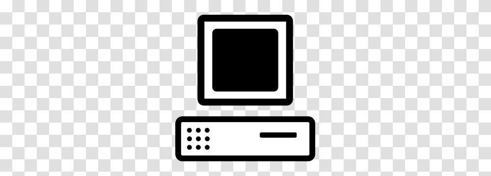 B W Cartoon Computer Base Monitor Clip Art, Electronics, Pc, Desktop, Screen Transparent Png