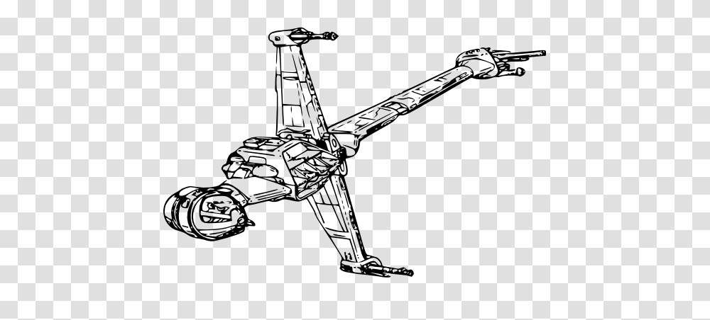 B Wing Starfighter Starwars, Construction Crane Transparent Png