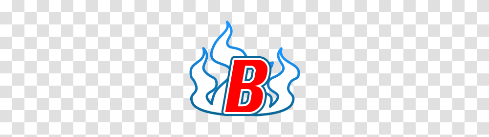 B With Flames, Logo, Number Transparent Png